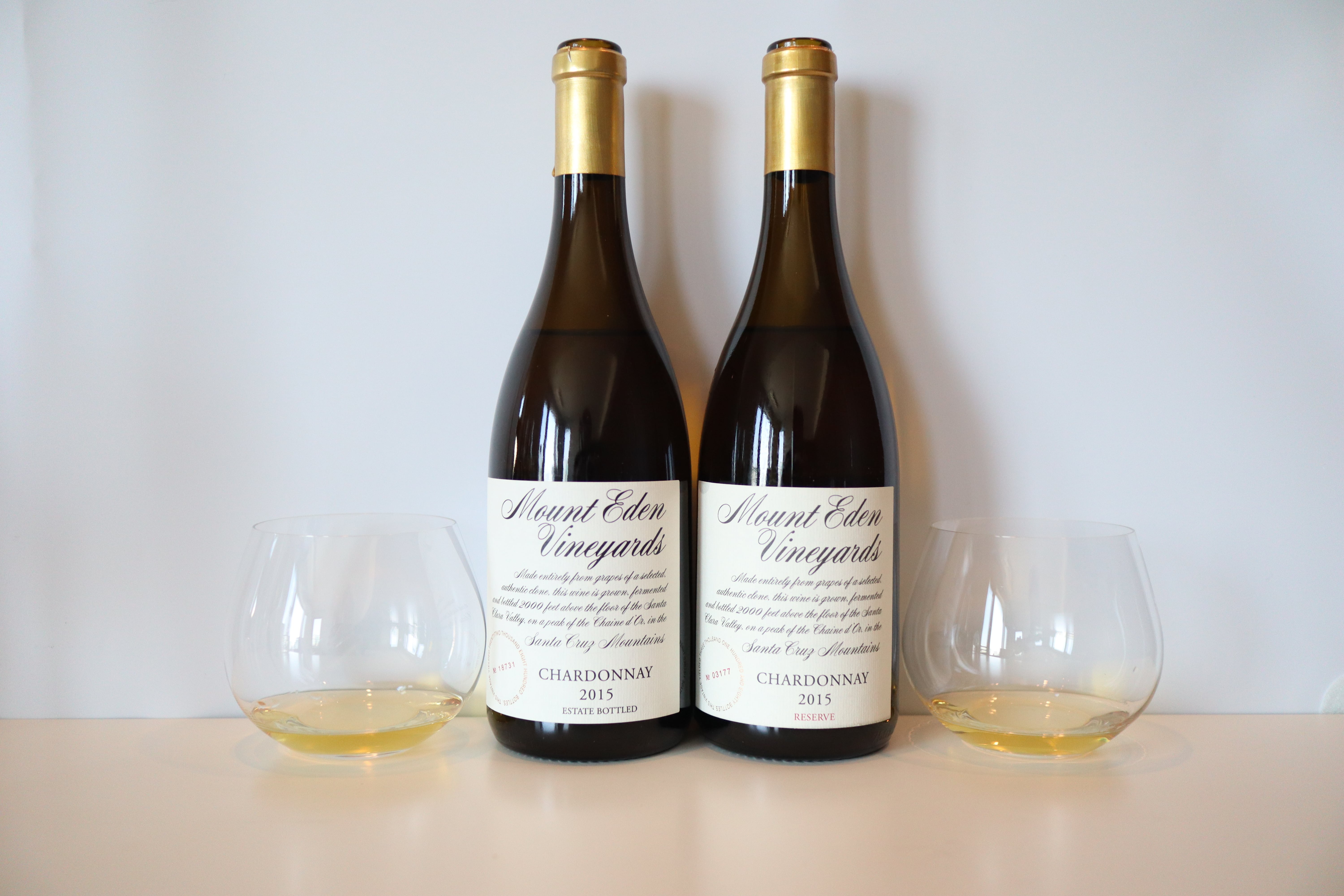 Mount Eden Estate Bottled Chardonnay 2015 vs RESERVE Chardonnay 2015